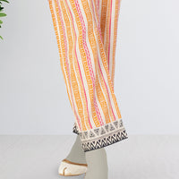 Lawn Multicolor Trousers - J. Junaid Jamshed