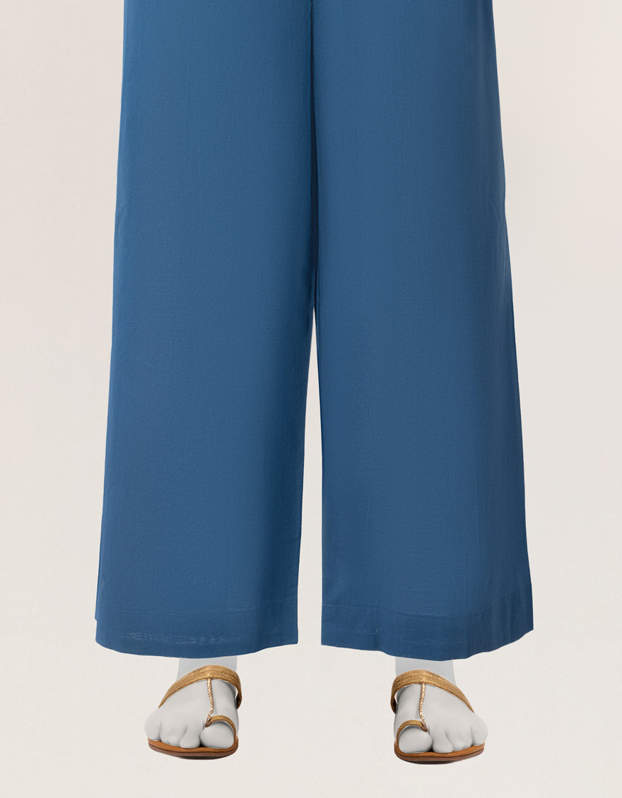 Lawn Blue Trouser - J. Junaid Jamshed