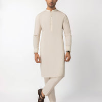 Polyester Smoke Grey Unstitched Suit - J. Junaid Jamshed