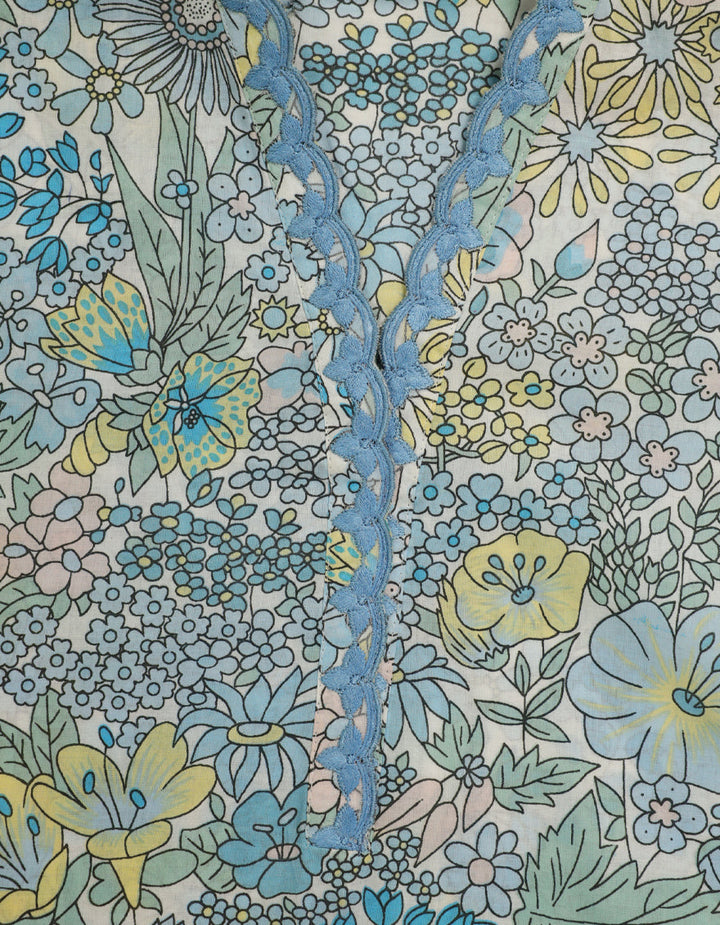 Lawn Multicolor Stitched Suit - J. Junaid Jamshed