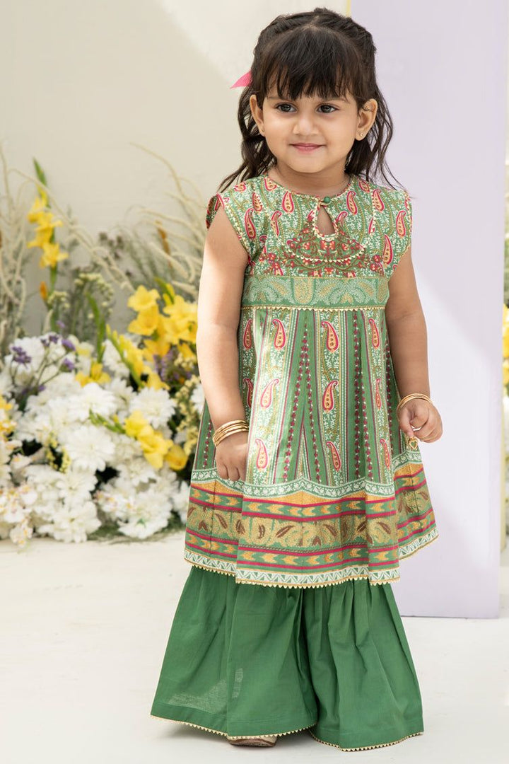 Lawn Green 2 Piece Stitched Suit - J. Junaid Jamshed