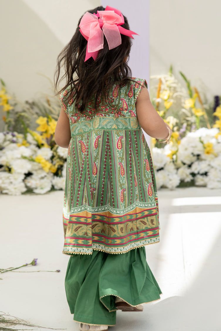 Lawn Green 2 Piece Stitched Suit - J. Junaid Jamshed