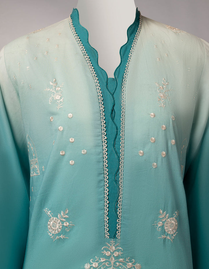 Lawn Multicolor Stitched Suit - J. Junaid Jamshed