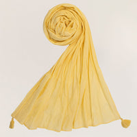 Lawn Yellow Dupatta - J. Junaid Jamshed