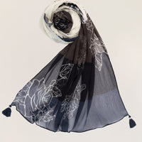 Chiffon Multicolor Dupatta - J. Junaid Jamshed