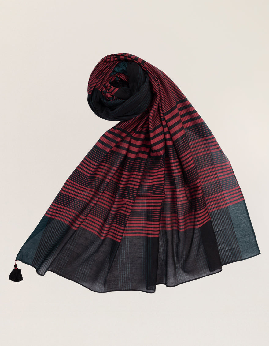 Black Dupatta - J. Junaid Jamshed
