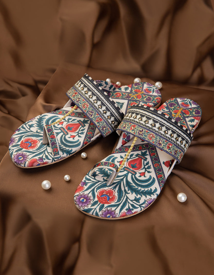 Multicolor Chappal - J. Junaid Jamshed