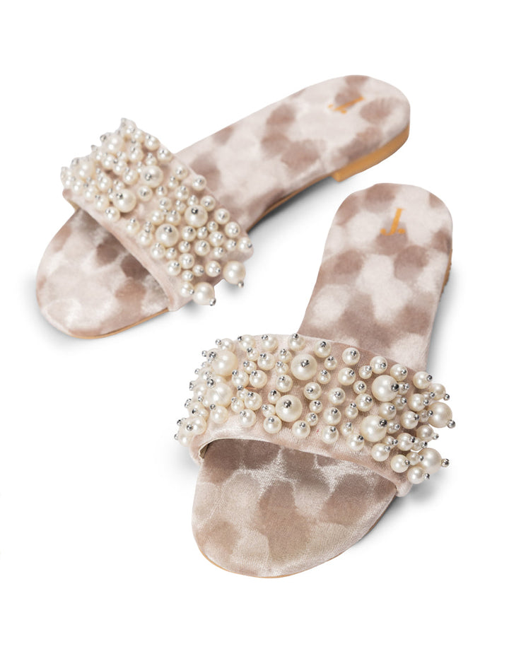 Suede Pink Chappal - J. Junaid Jamshed