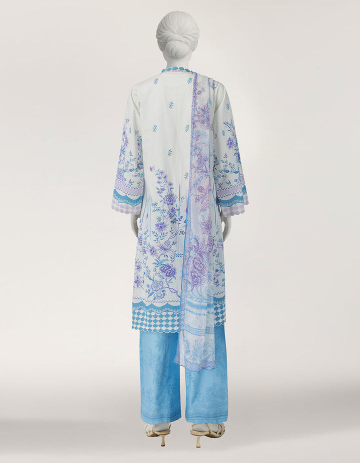 White Stitched Suit - J. Junaid Jamshed