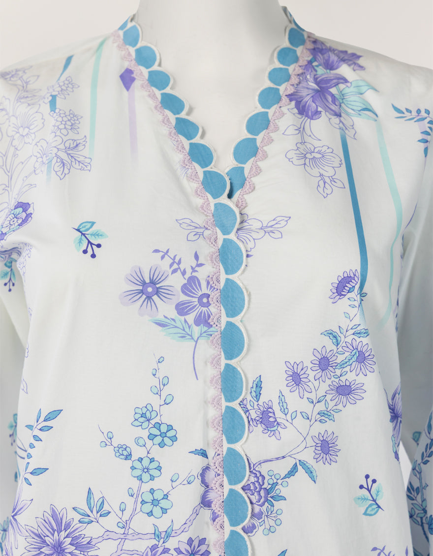 White Stitched Suit - J. Junaid Jamshed