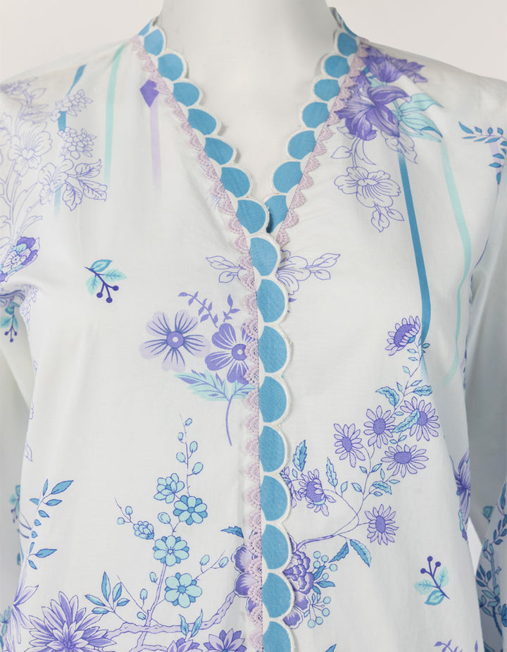 White Stitched Suit - J. Junaid Jamshed