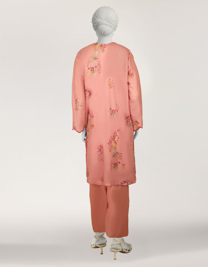 Lawn Pink Stitched Suit - J. Junaid Jamshed