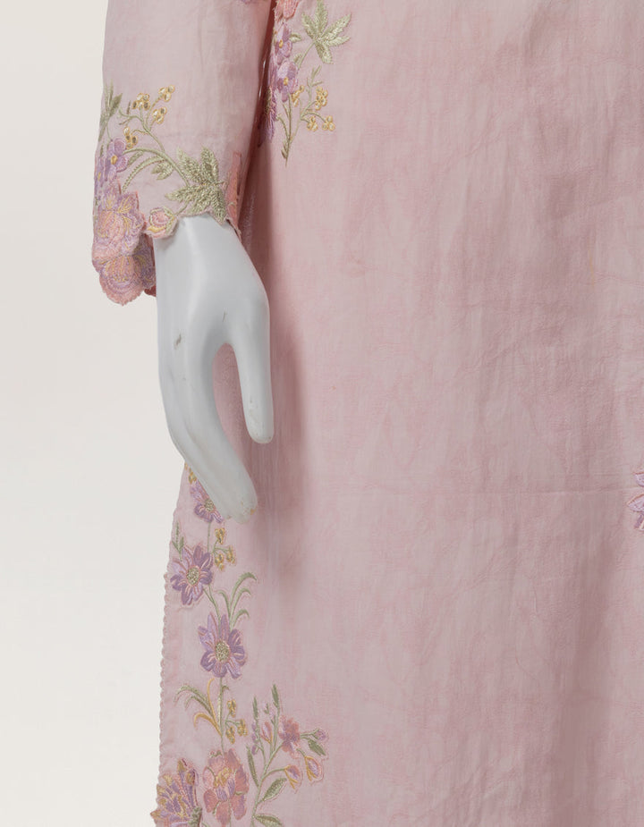 Lawn Pink Stitched Suit - J. Junaid Jamshed