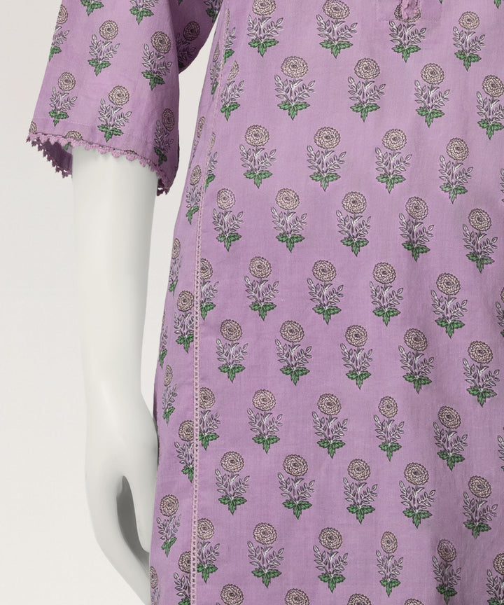 Lawn Purple Stitched Suit - J. Junaid Jamshed