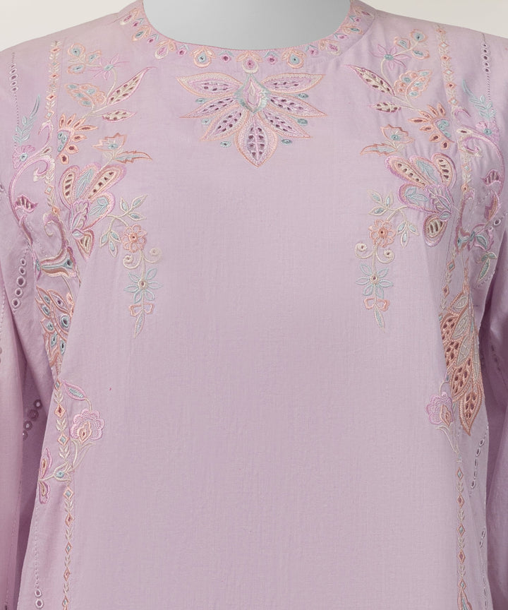 Lawn Lilac Stitched Suit - J. Junaid Jamshed