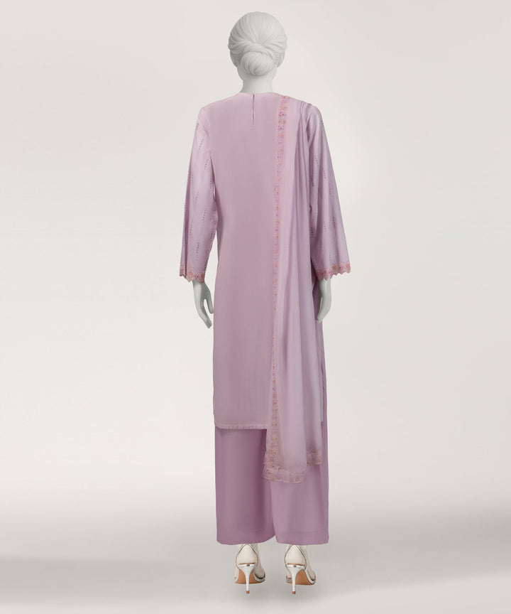 Lawn Lilac Stitched Suit - J. Junaid Jamshed