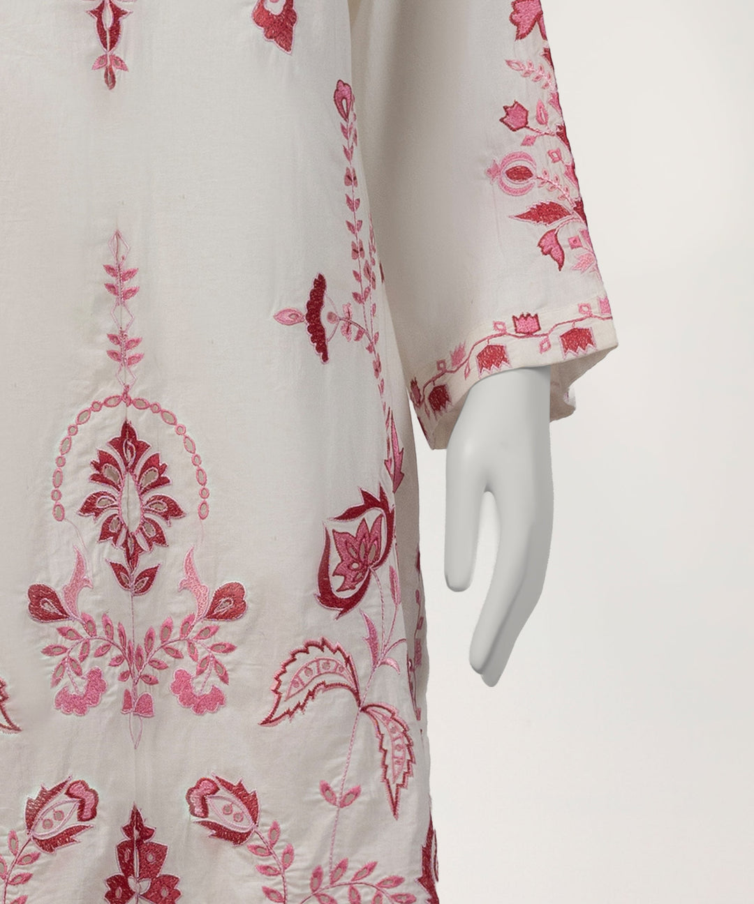 Lawn Off White Stitched Suit - J. Junaid Jamshed