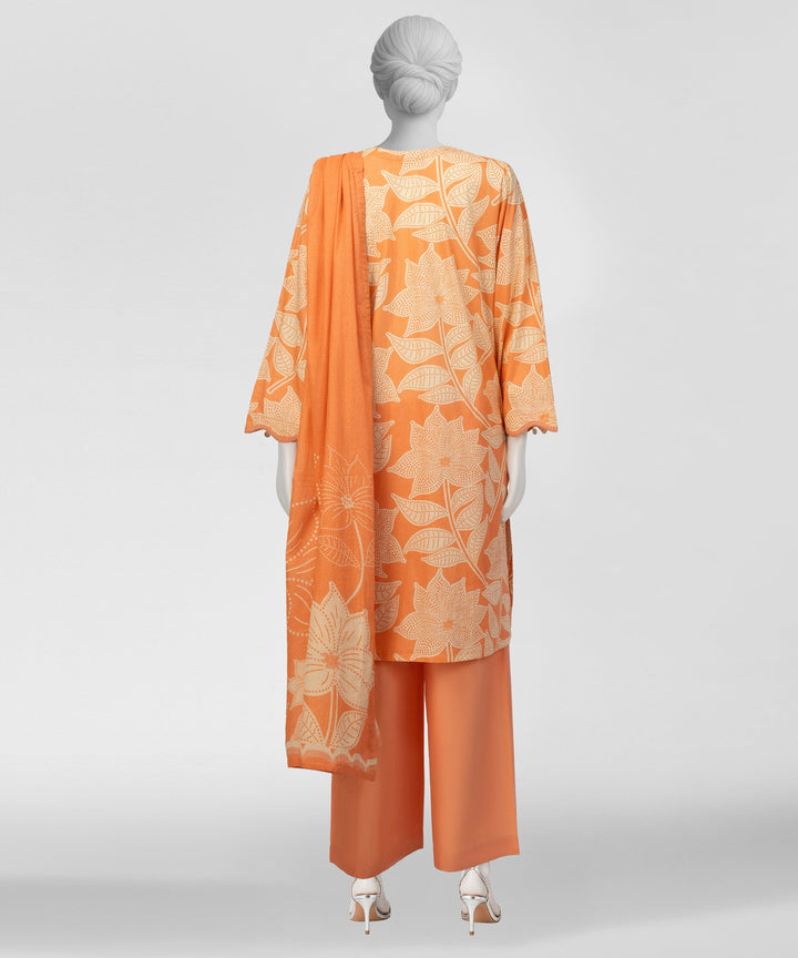 Liminal Orange Stitched Suit - J. Junaid Jamshed