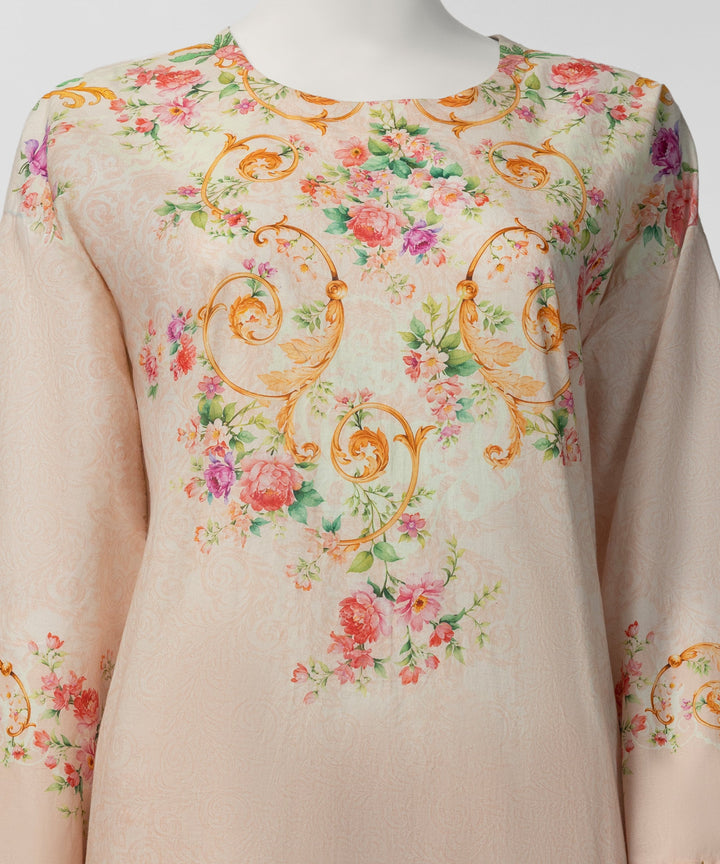 Liminal Peach Stitched Suit - J. Junaid Jamshed