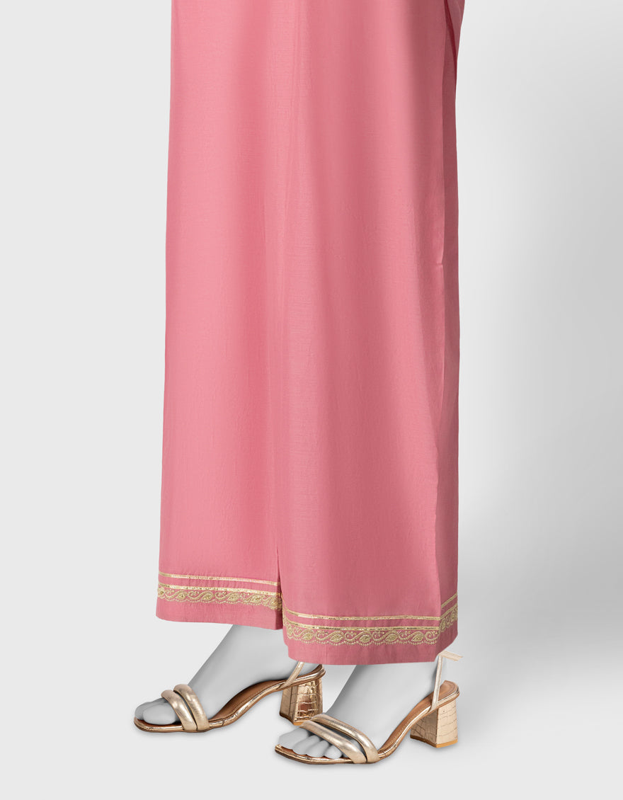 Lawn Pink Trouser - J. Junaid Jamshed