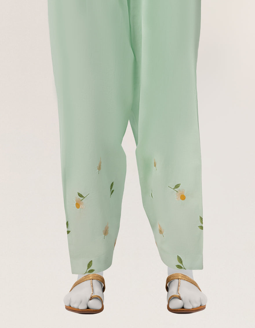 Lawn Green Shalwar - J. Junaid Jamshed