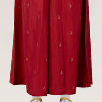 Raw Silk Red Trousers - J. Junaid Jamshed