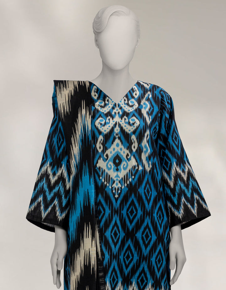 Khaddar Slub Multicolor Unstitched Suit - J. Junaid Jamshed