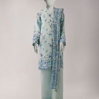 Lawn Multicolor Unstitched Suit - J. Junaid Jamshed