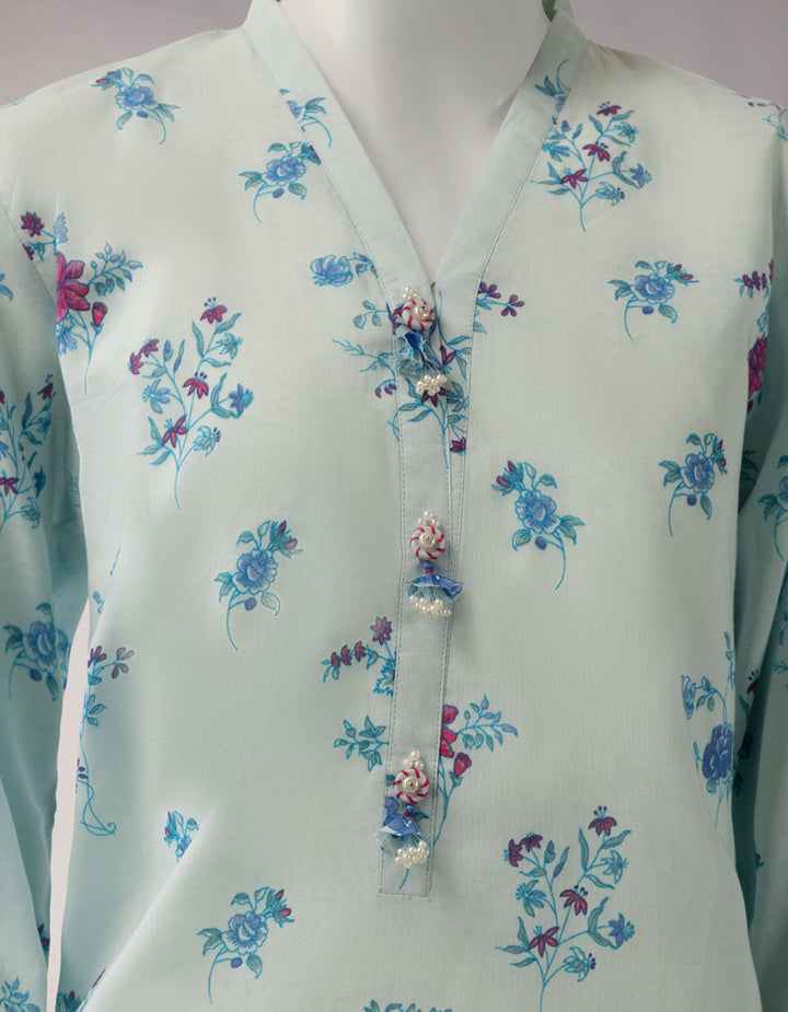 Lawn Multicolor Unstitched Suit - J. Junaid Jamshed