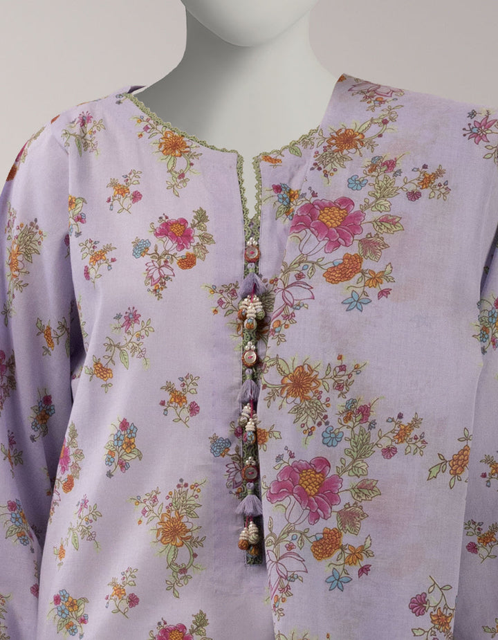 Lawn Multicolor Unstitched Suit - J. Junaid Jamshed