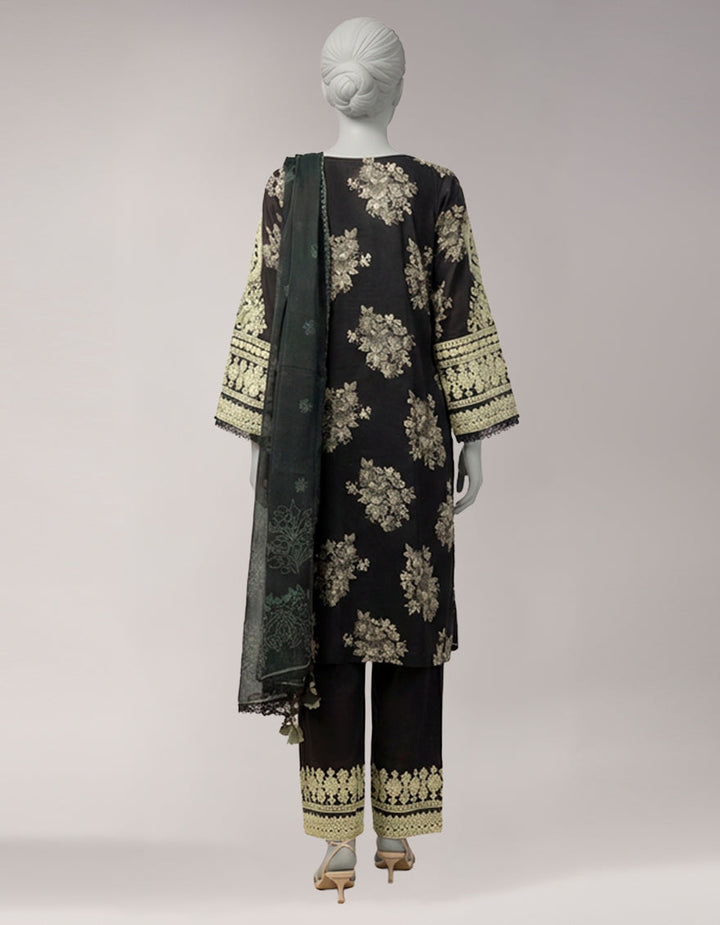 Lawn Multicolor Unstitched Suit - J. Junaid Jamshed