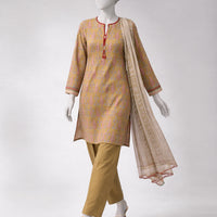 Lawn Multicolor Unstitched Suit - J. Junaid Jamshed