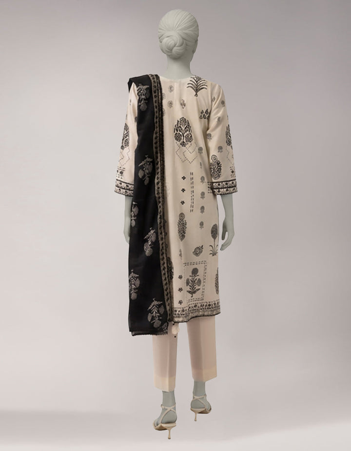 Lawn Multicolor Unstitched Suit - J. Junaid Jamshed