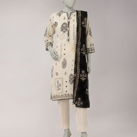 Lawn Multicolor Unstitched Suit - J. Junaid Jamshed