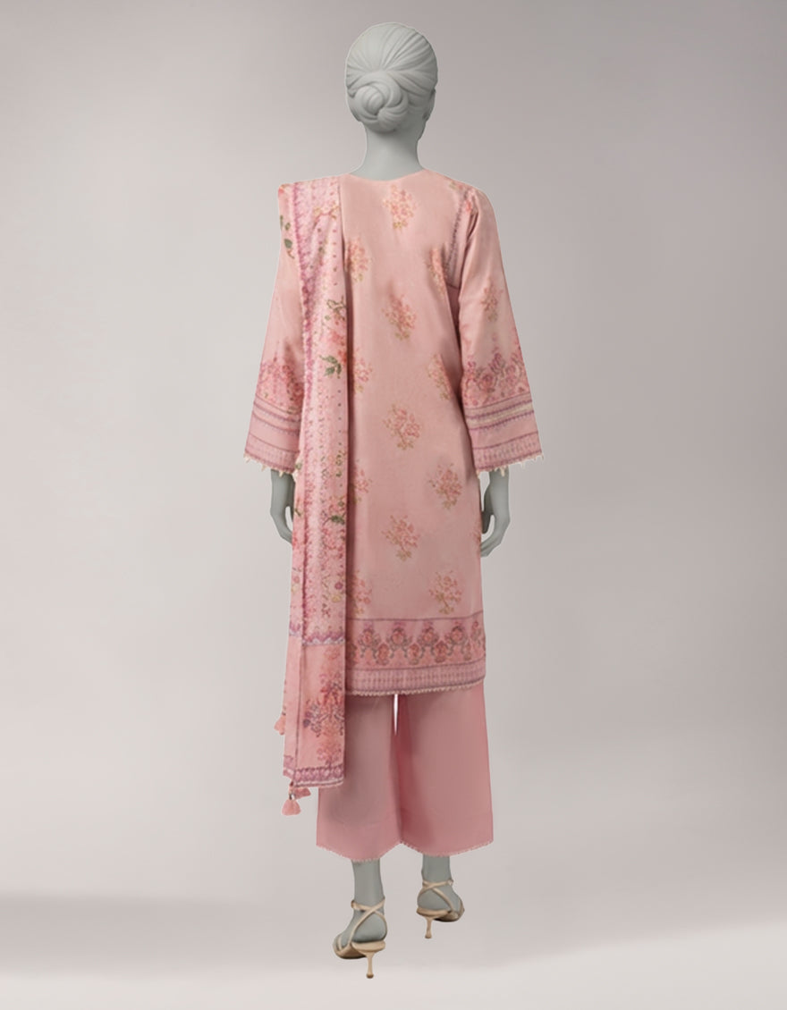 Lawn Multicolor Unstitched Suit - J. Junaid Jamshed
