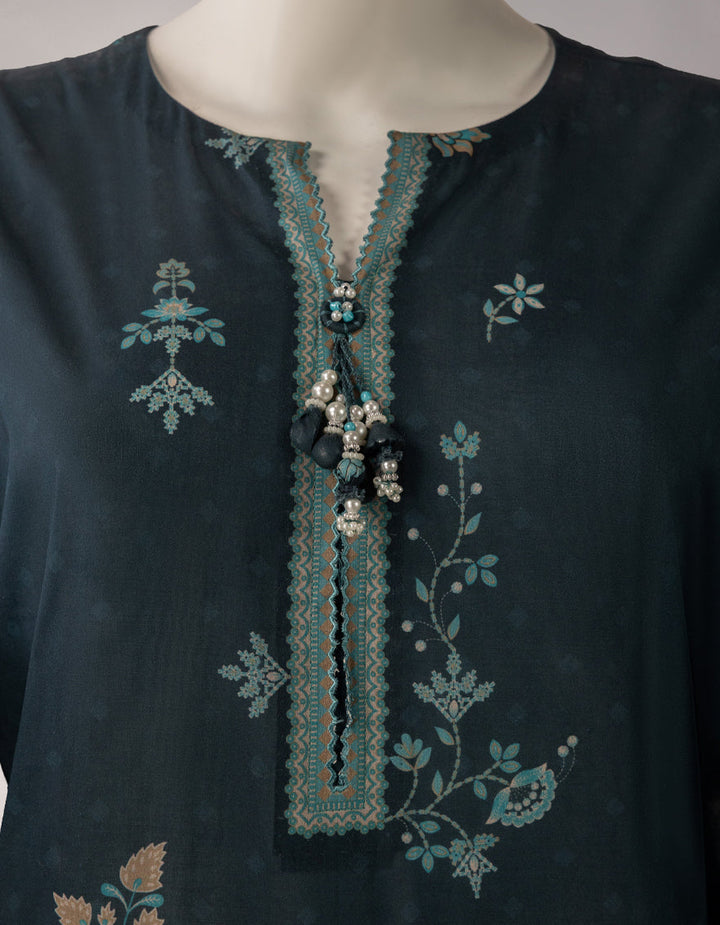 Lawn Multicolor Unstitched Suit - J. Junaid Jamshed