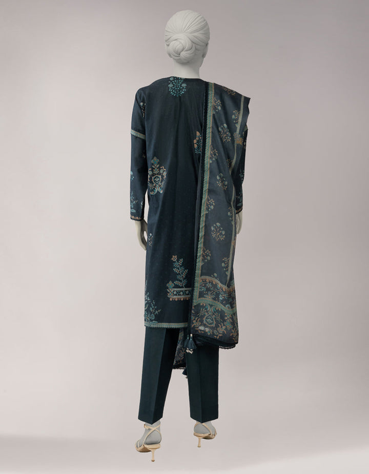 Lawn Multicolor Unstitched Suit - J. Junaid Jamshed