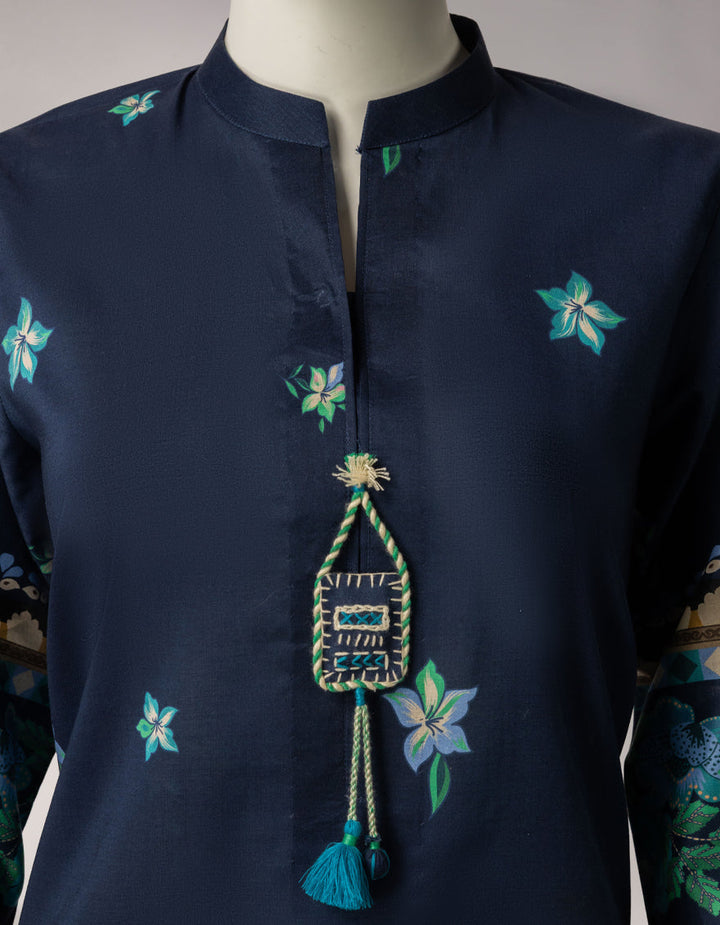 Lawn Multicolor Unstitched Suit - J. Junaid Jamshed
