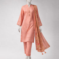Lawn Multicolor Unstitched Suit - J. Junaid Jamshed