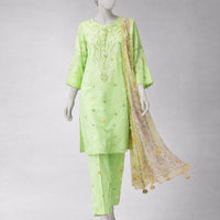 Lawn Multicolor Unstitched Suit - J. Junaid Jamshed