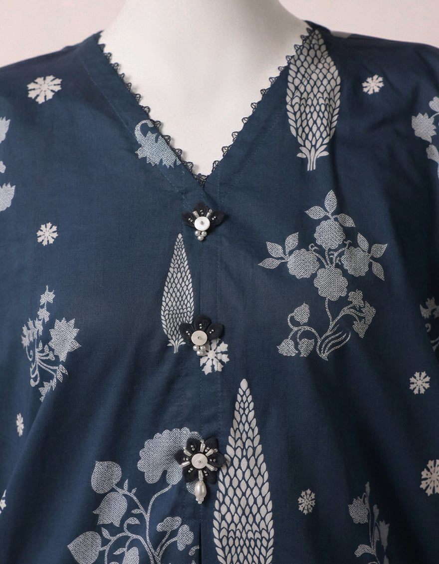 Lawn Multicolor Unstitched Suit - J. Junaid Jamshed