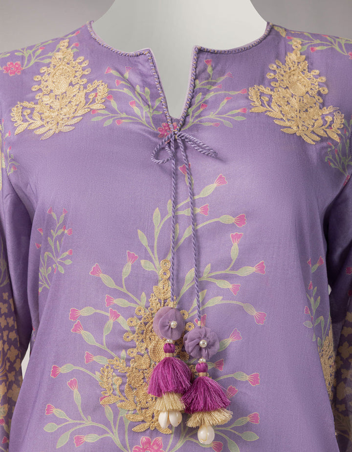 Lawn Multicolor Unstitched Suit - J. Junaid Jamshed