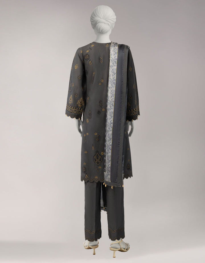 Lawn Multicolor Unstitched Suit - J. Junaid Jamshed