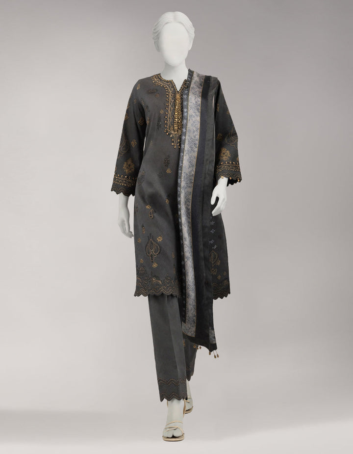 Lawn Multicolor Unstitched Suit - J. Junaid Jamshed