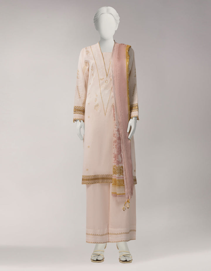 Lawn Multicolor Unstitched Suit - J. Junaid Jamshed