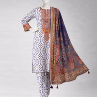 Lawn Multicolor Unstitched Suit - J. Junaid Jamshed