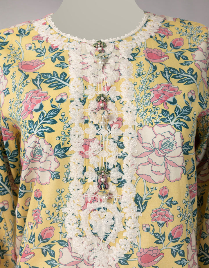 Lawn Multicolor Unstitched Suit - J. Junaid Jamshed
