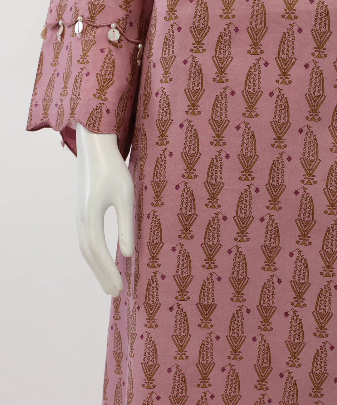 Lawn Pink Unstitched Suit - J. Junaid Jamshed