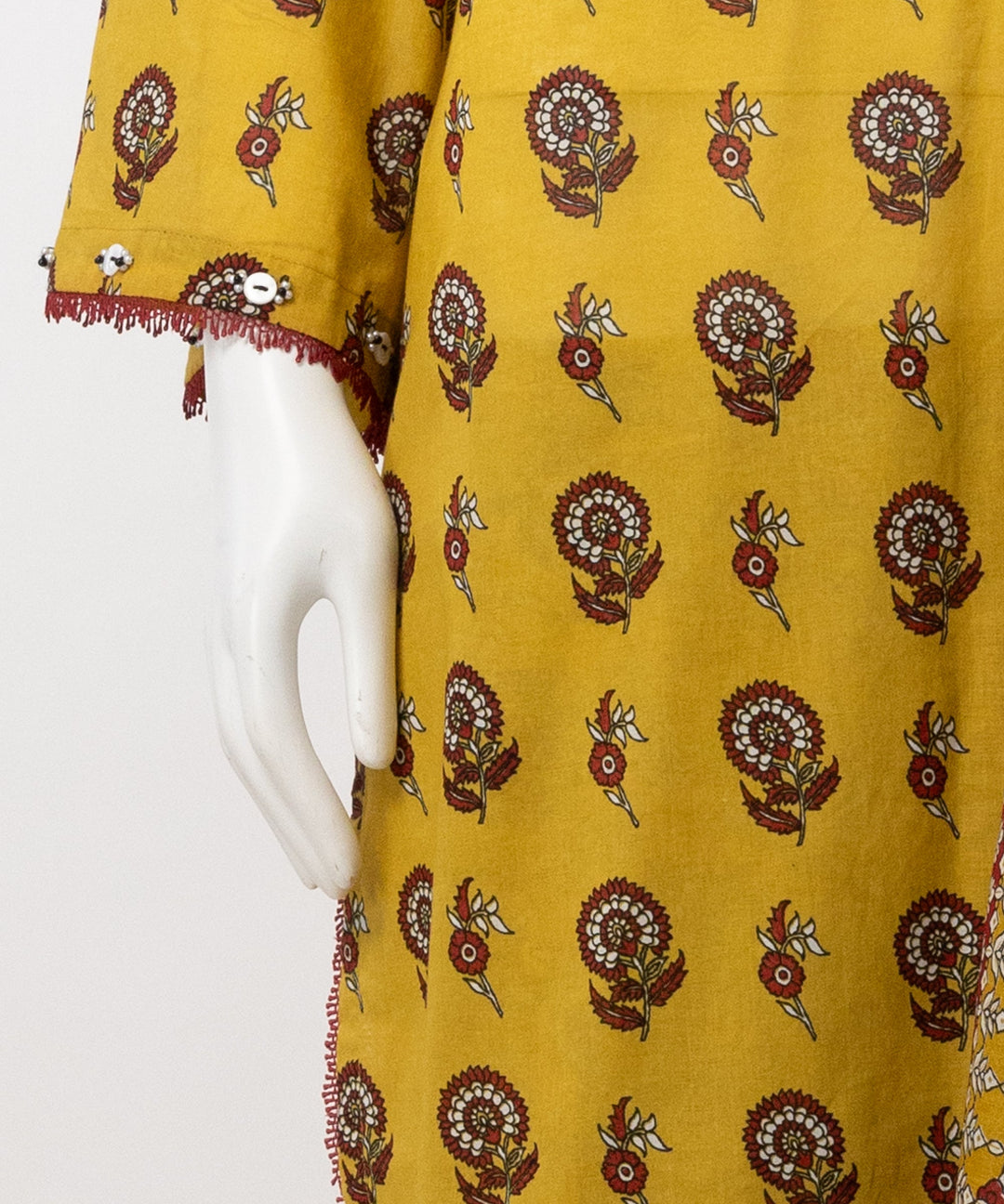 Lawn Yellow Unstitched Suit - J. Junaid Jamshed