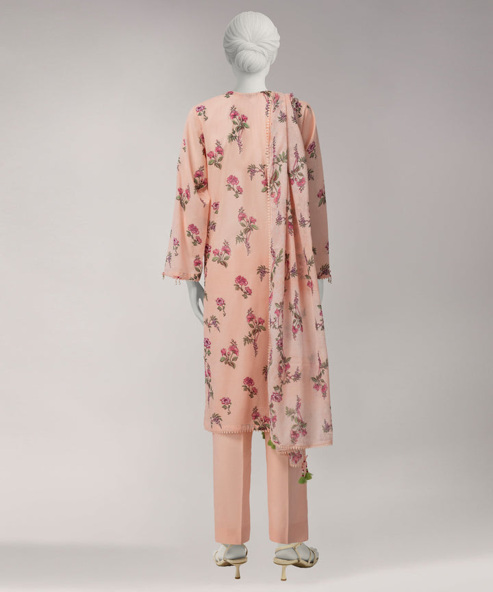 Lawn Multicolor Unstitched Suit - J. Junaid Jamshed